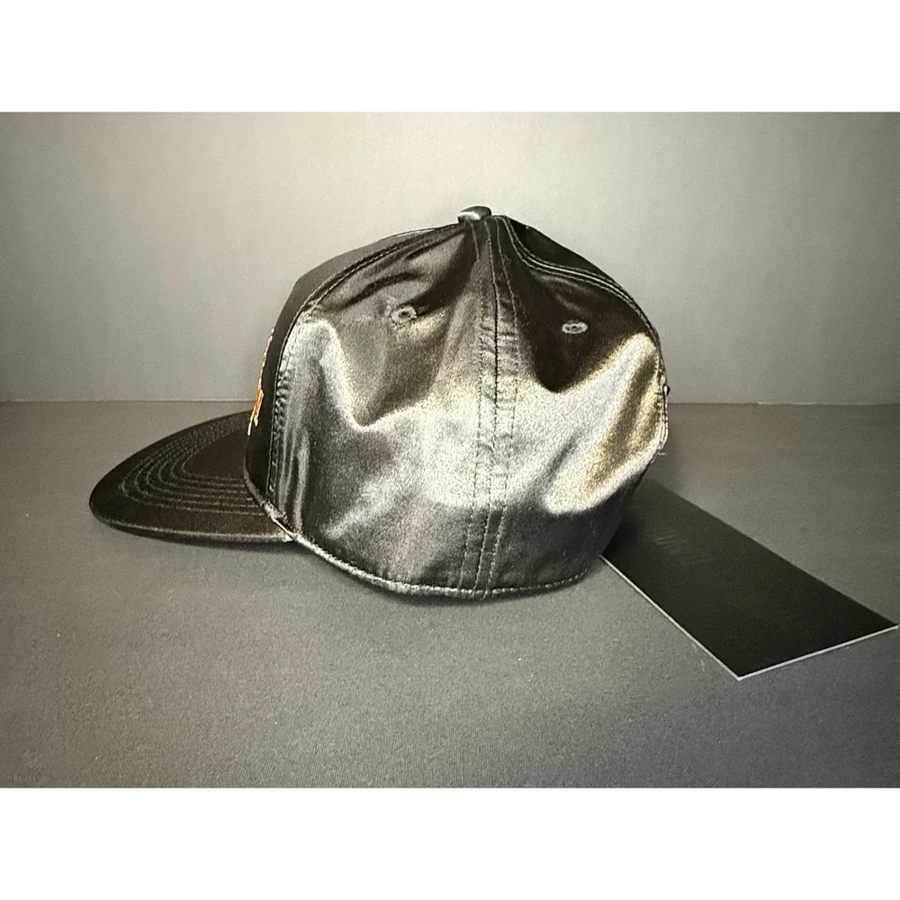 Harley Davidson‎ Racing Screamin Eagle Mens OS Black Satin Snapback Cap Hat